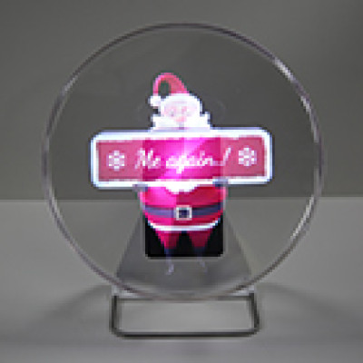 New arrival Portable advertising equipment with battery 30cm mini 3d hologram projector