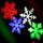 Professional led snowflake outdoor modern light Red Green color show light
