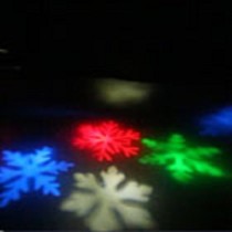 Professional led snowflake outdoor modern light Red Green color show light