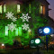 outdoor garden waterproof landscape decoration remoter control water wave effect led snowflake projector holiday lighting