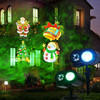 outdoor garden waterproof landscape decoration remoter control water wave effect led snowflake projector holiday lighting