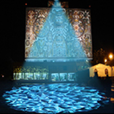 2019 new item led RGBW colorful waterwave light projector outdoor 35w holiday light