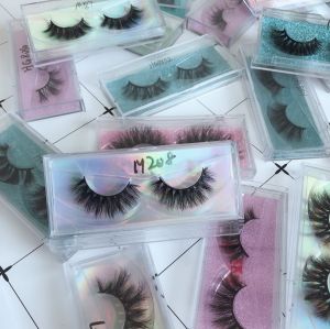 Top quality 14-18mm M208 style private label mink eyelash