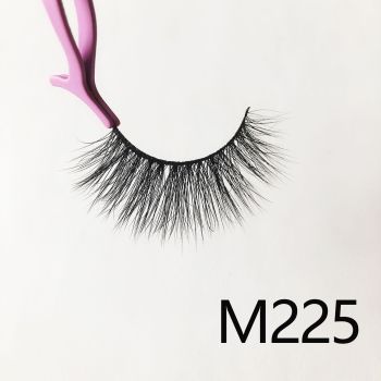 Top quality 14-18mm M225 style private label mink eyelash
