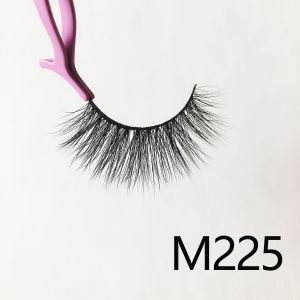 Top quality 14-18mm M225 style private label mink eyelash