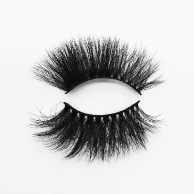 Top quality 25mm B611A style private label silk eyelash