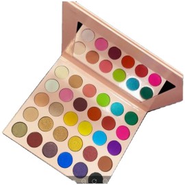 New arrival custom cosmetics makeup products baby pink 30 color eye shadow palette