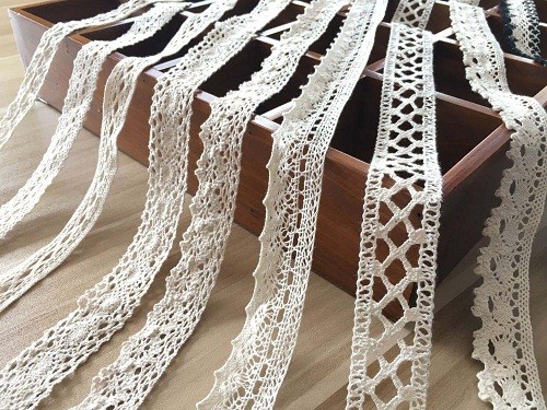 High quality 100% Cotton embroidery water soluble Trim cotton lace