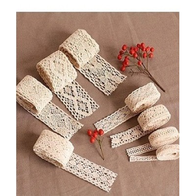 High quality 100% Cotton embroidery water soluble Trim cotton lace