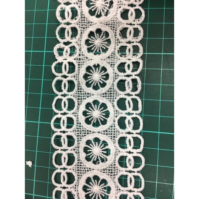 2019 new fashion embroidery lace,high quality chemical lace for decoration