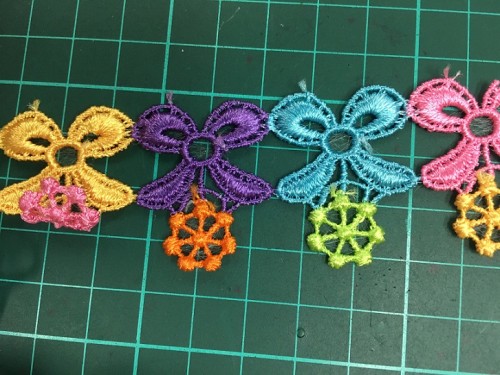 2019 new fashion colorful flower design lace,high quality chemical lace for decoration