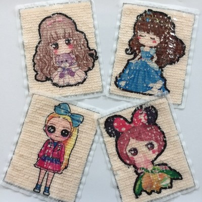 wholesale new design popular girl sequin patch