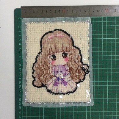 wholesale new design popular girl sequin patch