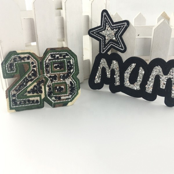 Iron On Embroidery Badges Patch Rhinestone Patches For Clothing