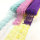 latest design multi colors organza lace trim embroidery dubai lace
