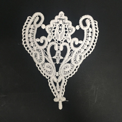 2019 new design elegant flower embroidery lace collar