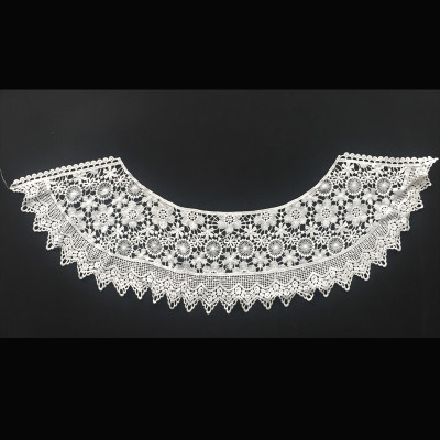 Milk Silk Collar Applique Embroidery Neck Lace Designs