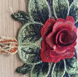 Sew On Flower Embroidery Lace Fabric 3d Neck Collar Lace