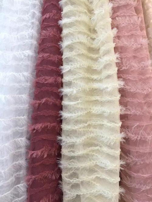 2020 new design lace embroidery mesh fabric