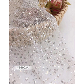 2019 new style fashion popular elegant sequin lace fabric mesh