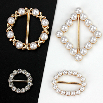 Shoes Half Rhinestone Pearl Plastic Rivet Jeans Buttons And Rivets For Handbags