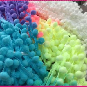 colorful decorative 1.5mm POM ball LACE