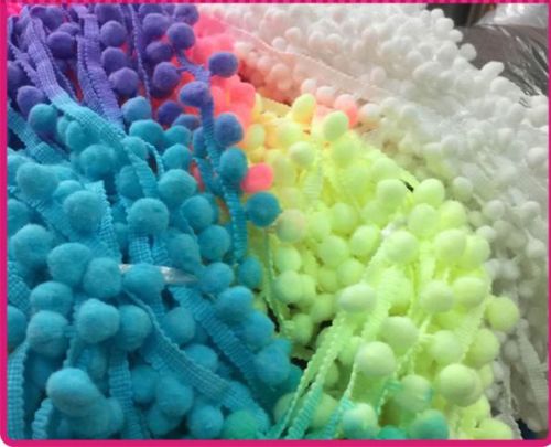 colorful decorative 1.5mm POM ball LACE