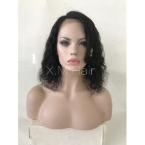 Black Color Lace Human Hair Wig NO.7