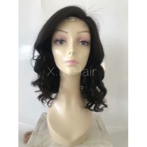 Black Color Lace Human Hair Wig NO.8