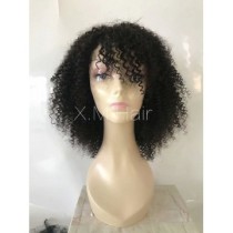 Black Color Lace Human Hair Wig NO.9