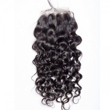 Natural Wave Lace Closure One Bundle Deal