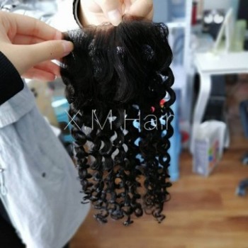 Deep Curly Lace Closure One Bundle Deal