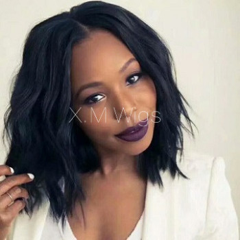 Black Color lace front Human Hair Wig NO.10