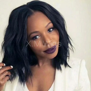 Black Color lace front Human Hair Wig NO.10