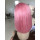 Pink Color High Quality Lace Front Short Bob Human Hair Wig NO.1