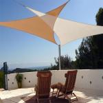 Easy-to-Hang Triangle Sun Shade Sail for Backyard Patio Cover and Awning