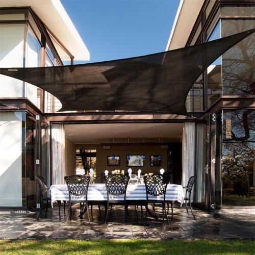 Easy-to-Hang Triangle Sun Shade Sail for Backyard Patio Cover and Awning