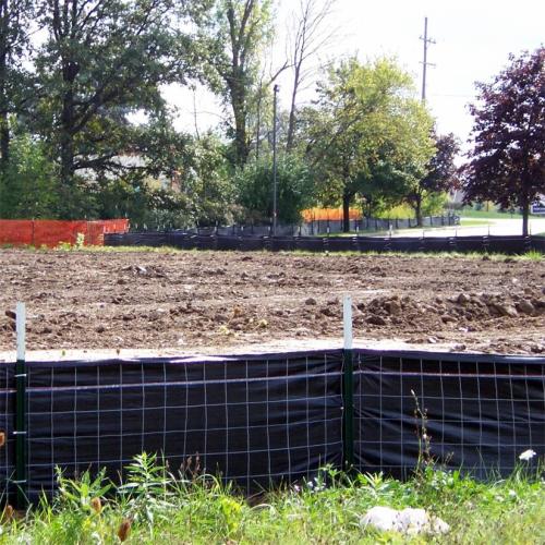 Wire Backed Silt Fence