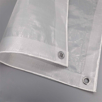 Transparent Poly Coated Tarpaulin Sheet for Agriculture and Cherry Tree Cover