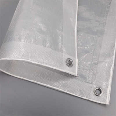 Transparent Poly Coated Tarpaulin Sheet for Agriculture and Cherry Tree Cover