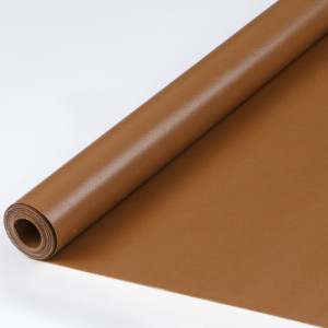 500 gsm PVC Coated Canvas With Glossy Surface for Truck Cover  | Brown Beige Black Orange Color