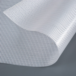 340gsm Transparent PVC Coated Clear Leno Fabric for Greenhouse and Stationery Bag