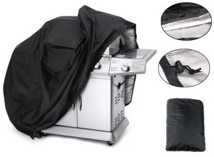 Customize Black Tear-Waterproof BBQ Covers with Anti-UV Outdoor Use