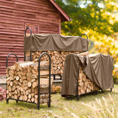 Classic Outdoor Firewood Rack Covers Waterproof Customized Sizes and Colors