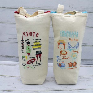 通勤通学用保冷保温可愛い刺繍保冷ボトルケース