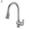 Hot selling polished chrome plating sink faucets single hole pull out