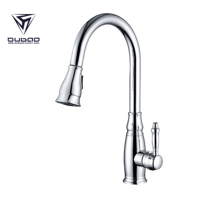 OUBAO Faucet One Handle Pull-Down Kitchen Faucet on stock