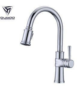 Chrome Pull Out Kitchen Faucet Taps Wall Mount Sink Faucet