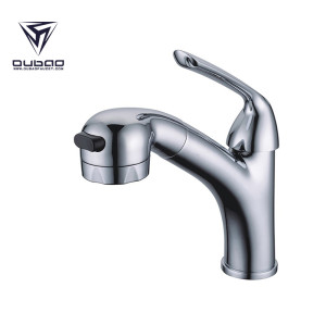 Single Handle Mordern Bathroom Faucets with Pull Out Sprayer