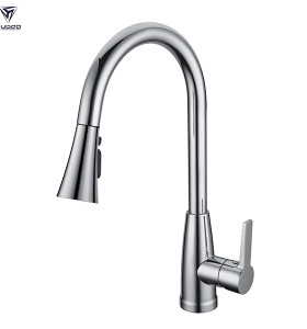 Single handle hot and cold water kitchen sink mixer faucet